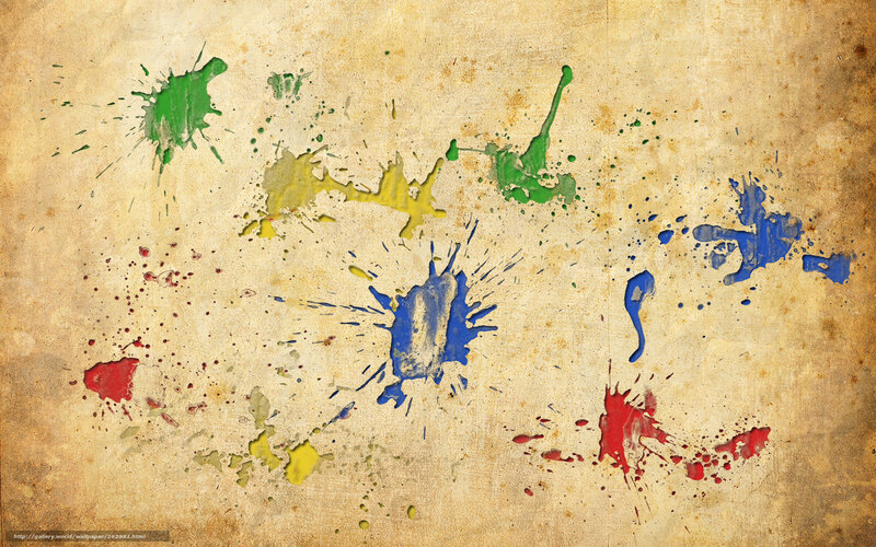 Color Splatters on Paper