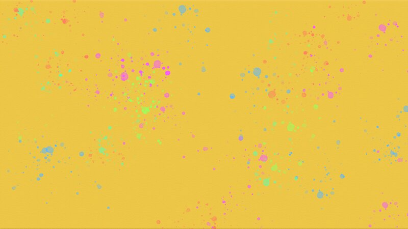 Color Splatters on Yellow
