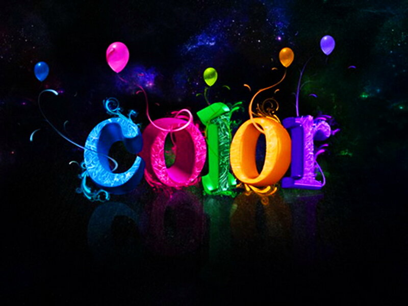 Color Text with Balloons
