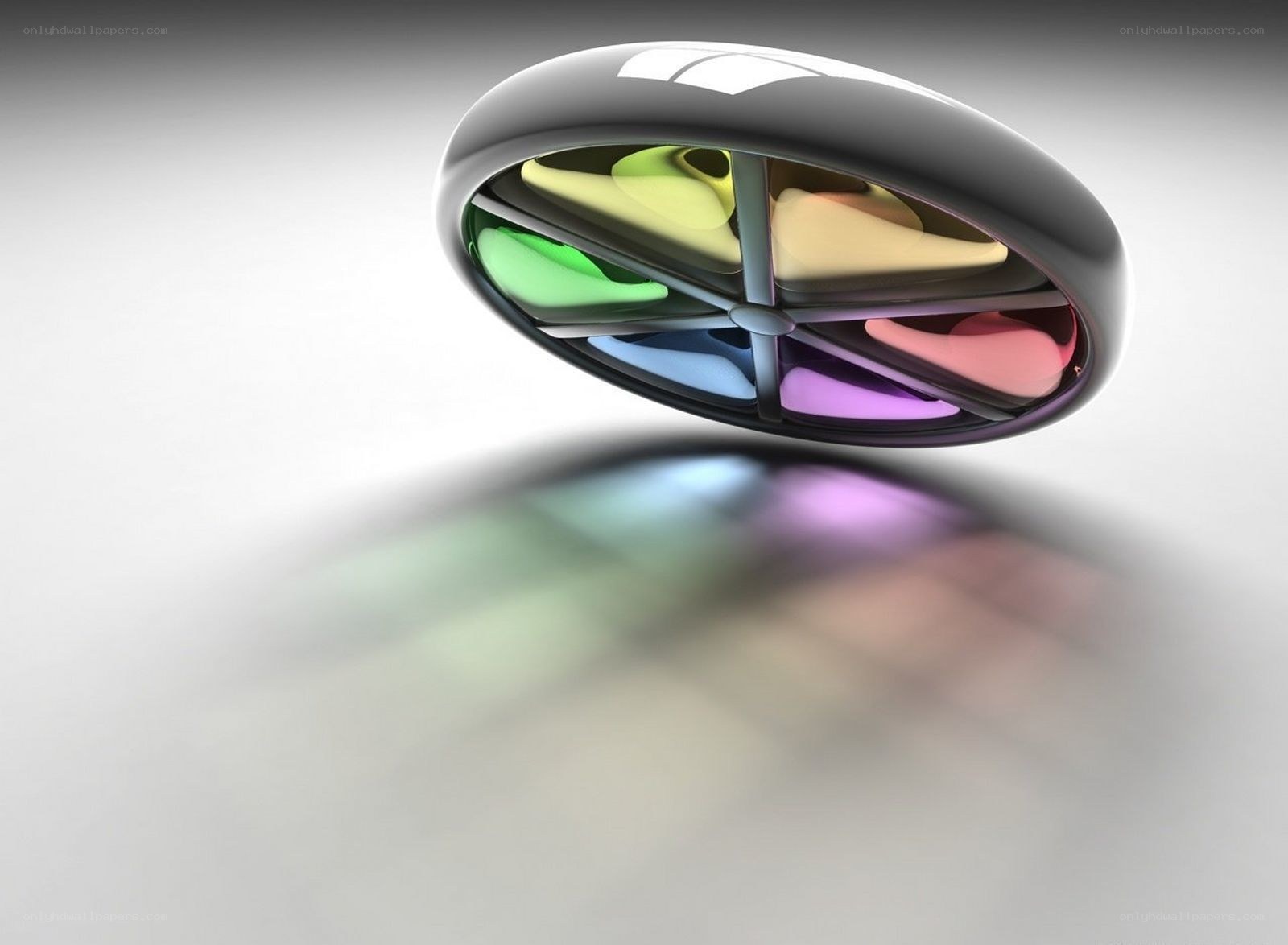 Color wheel abstract design