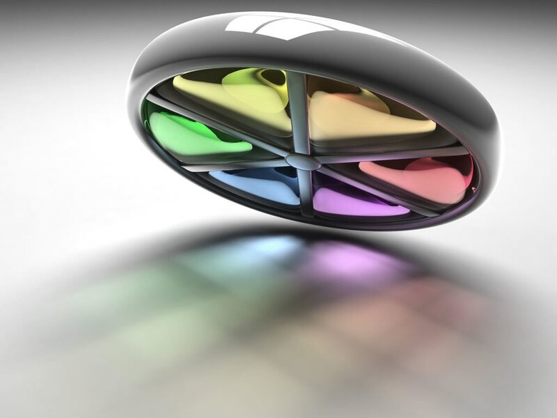 Color wheel abstract design