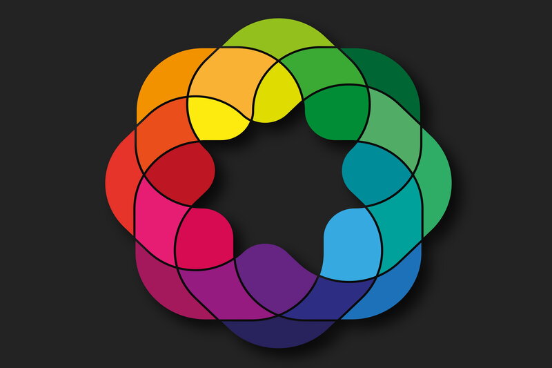 color wheel pattern