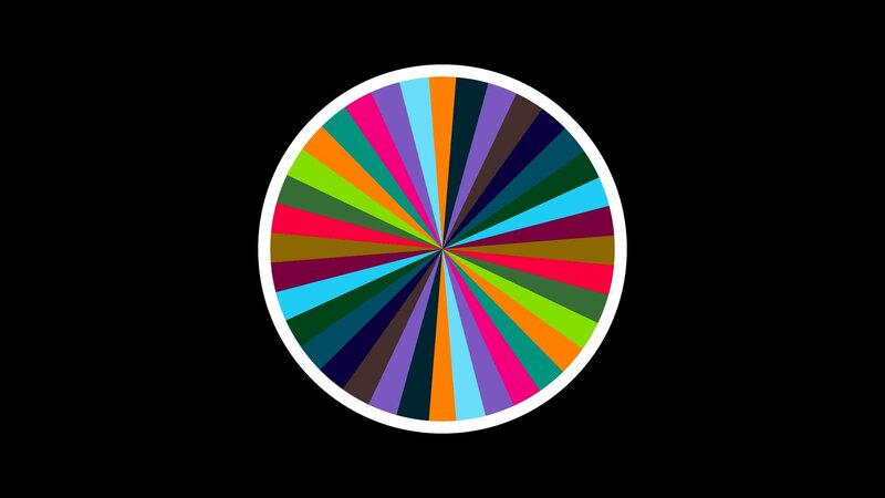 color wheel with vibrant segments