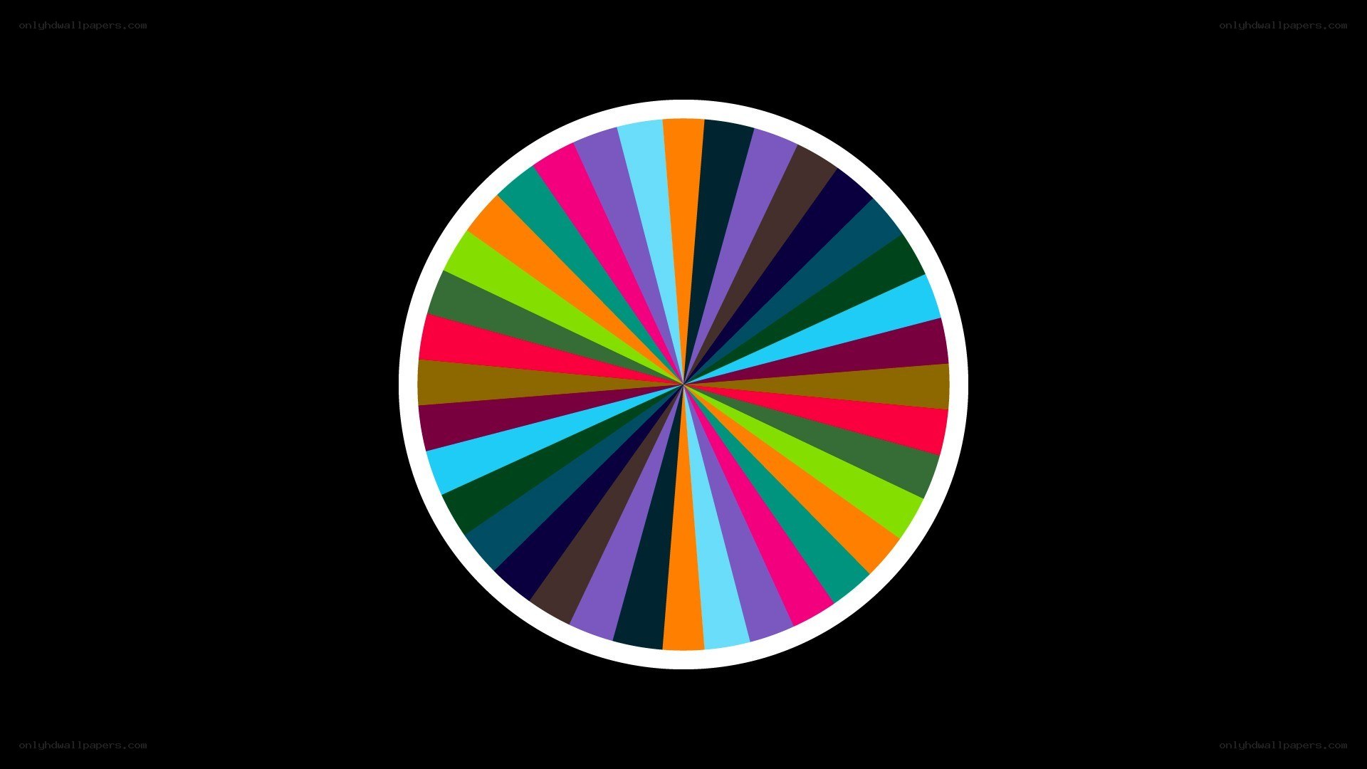 color wheel with vibrant segments