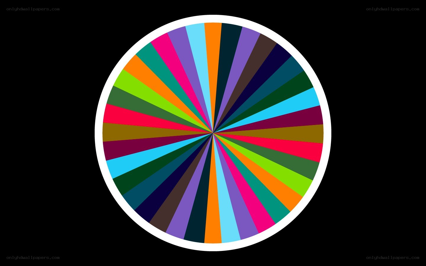 color wheel with vibrant segments