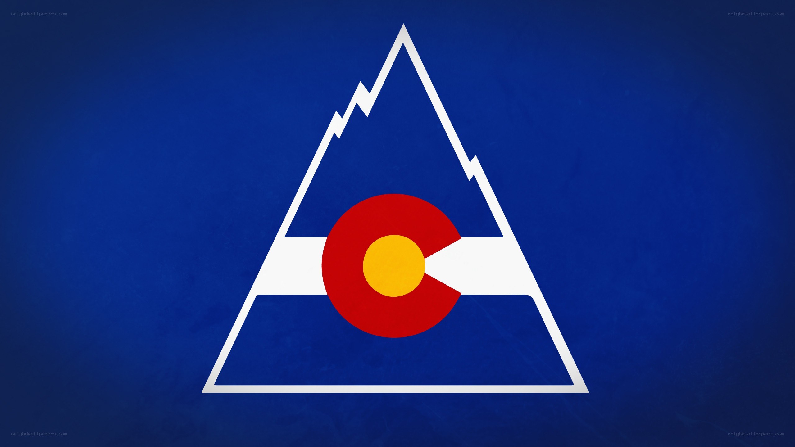Colorado flag with mountain outline