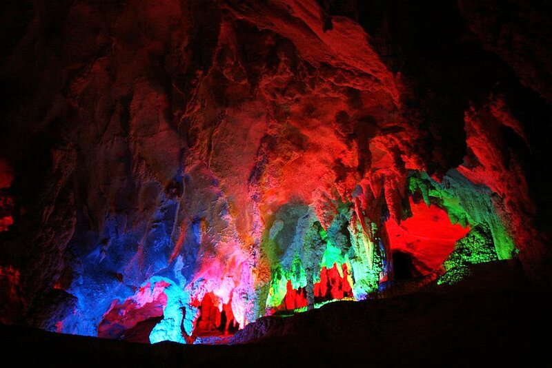 Colored Cave Formations