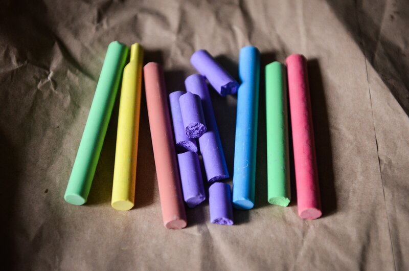 Colored Chalk Sticks — Purple, Neutral