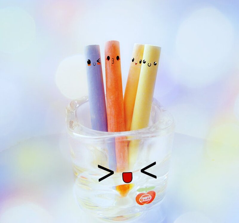 Colored Chalk Sticks — Purple