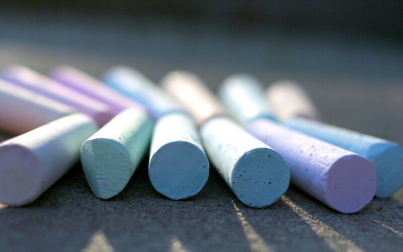 Colored Chalk Sticks