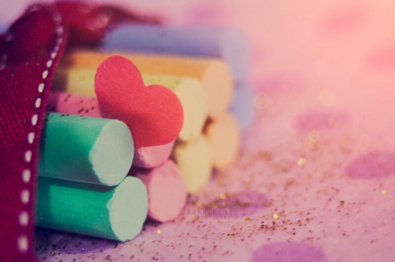 Colored Chalks in Pouch