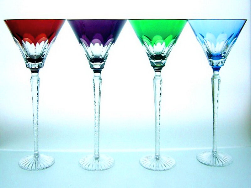 Colored Crystal Glasses