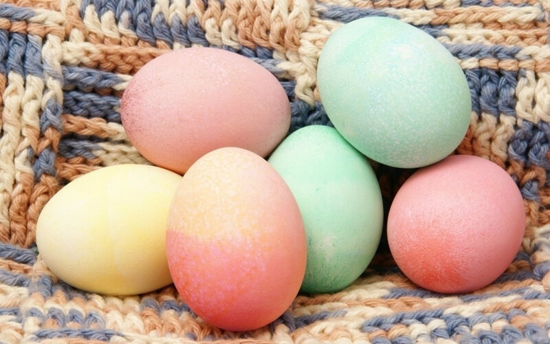 Colored Easter Eggs — Pink, Calm