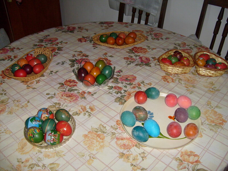 Colored Easter Eggs