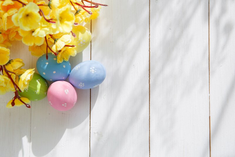 Colored Easter Eggs — Yellow, Serene