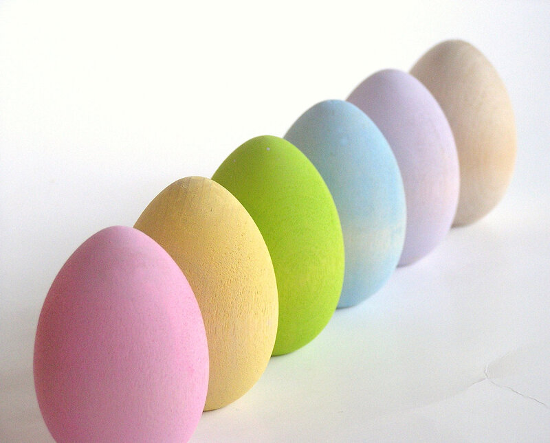 Colored Eggs in a Row