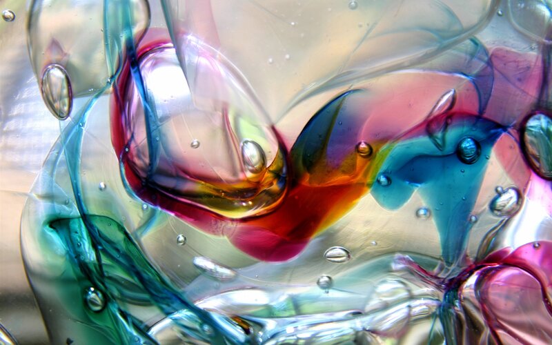 Colored Glass Bubbles