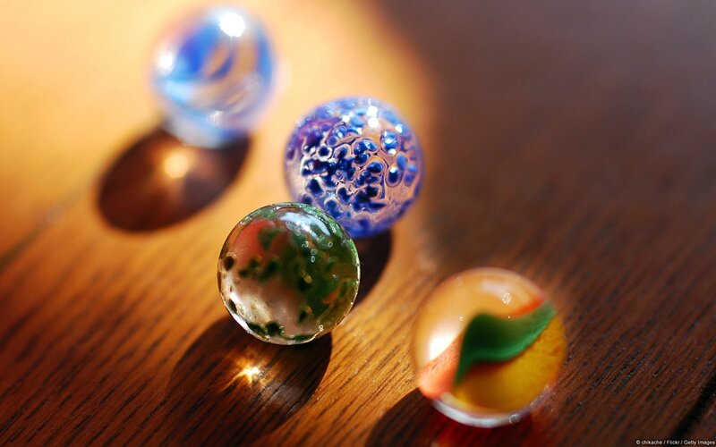 Colored Glass Marbles