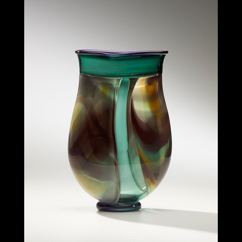 Colored Glass Vase