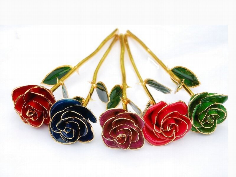 Colored Gold Roses