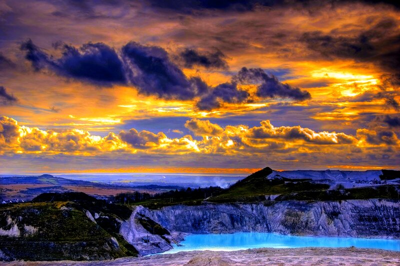 Colored Lake in Quarry