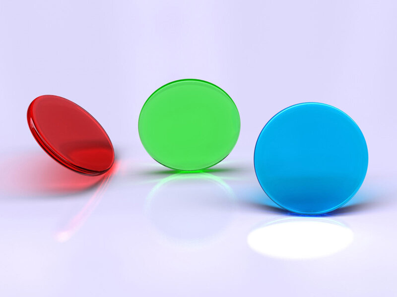 Colored Lenses on Surface