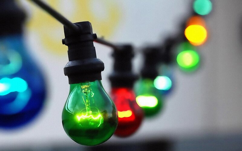 Colored Light Bulbs — Green