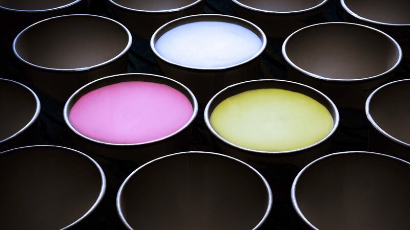 Colored Paint in Containers