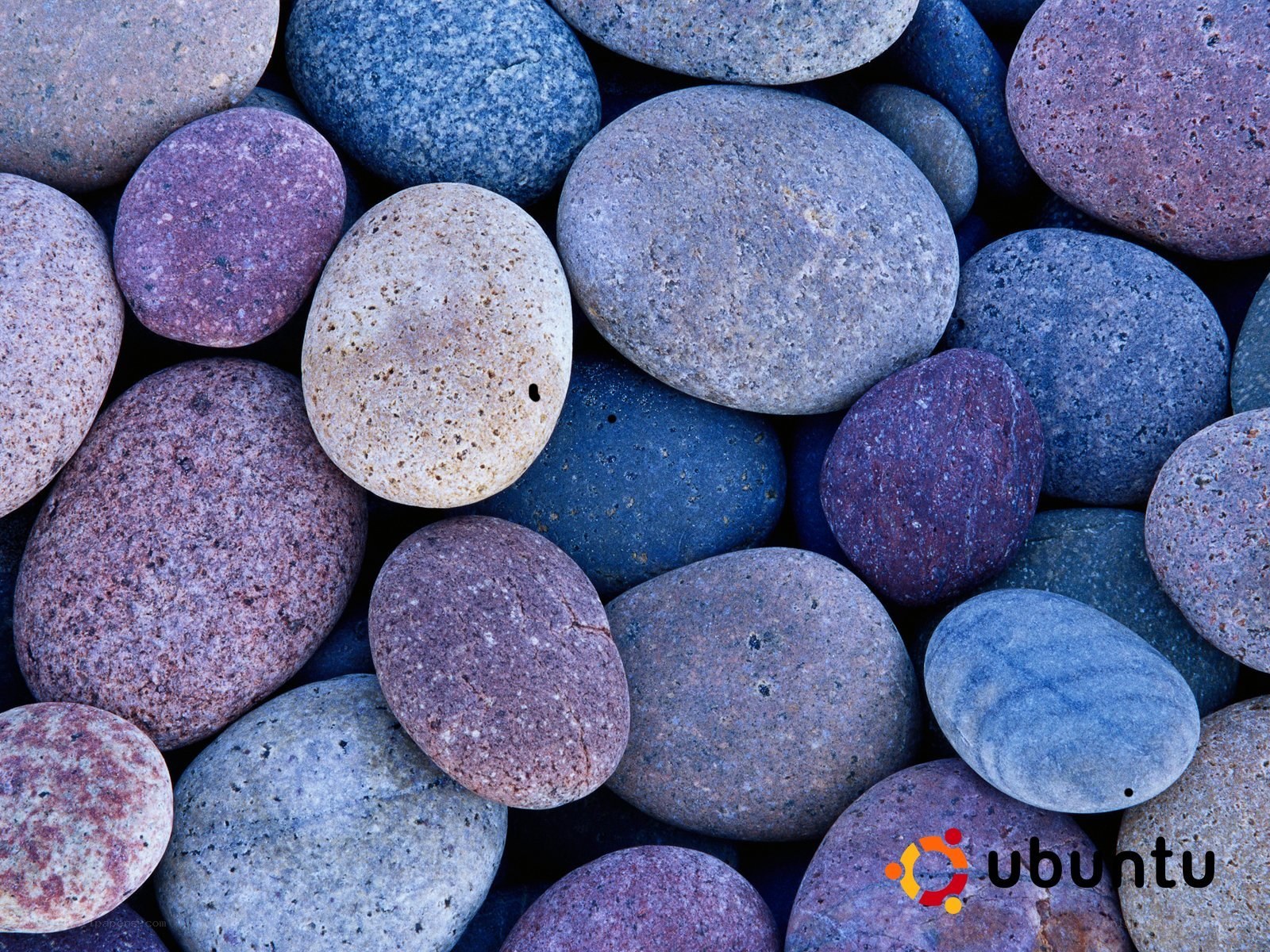 colored pebbles background