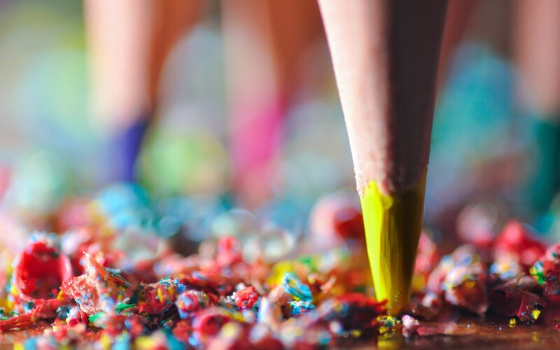 Colored Pencil Shavings