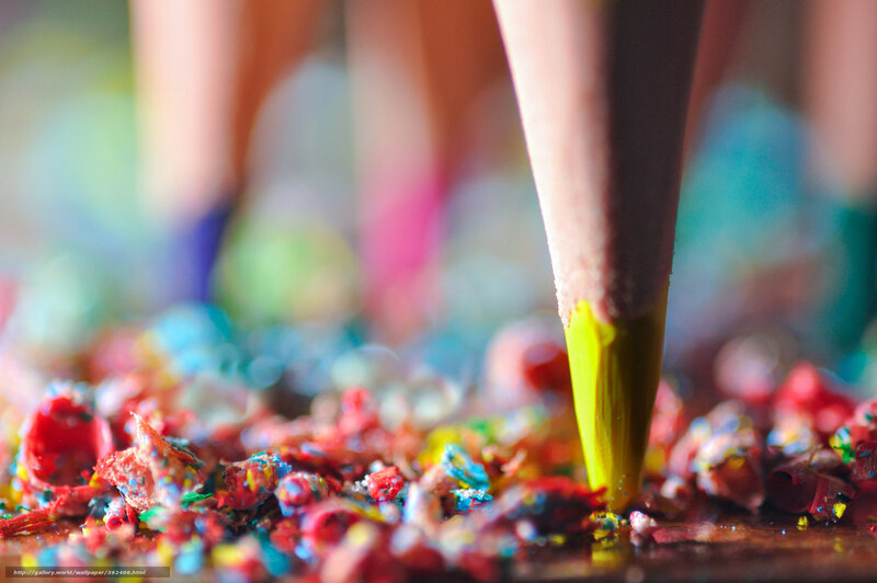 Colored Pencil Shavings — Yellow