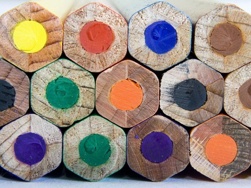 Colored Pencil Tips — Brown, Neutral, Photograph, Wood