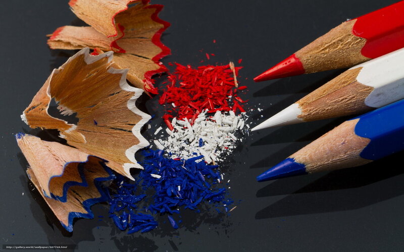 Colored Pencils and Shavings — Red