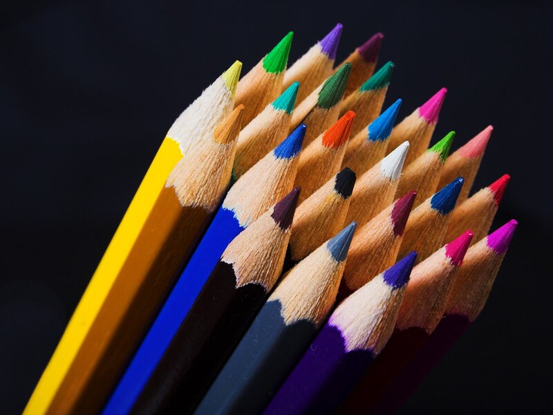 Colored Pencils — Black, Dramatic