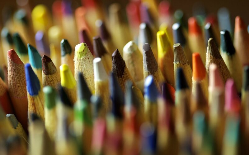 Colored Pencils — Brown, Calm, Photograph, Pencil Tips