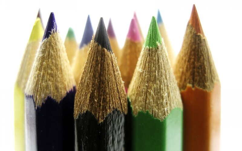 Colored Pencils — Green, Neutral, Photograph