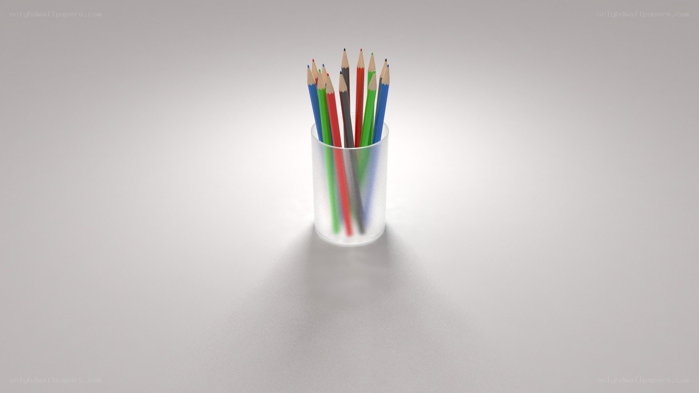 colored pencils in a cup