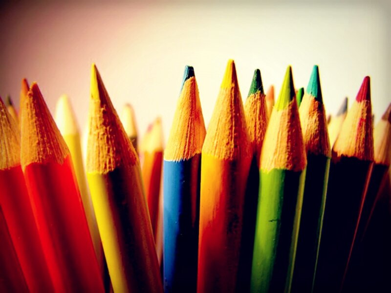 Colored Pencils in a Group