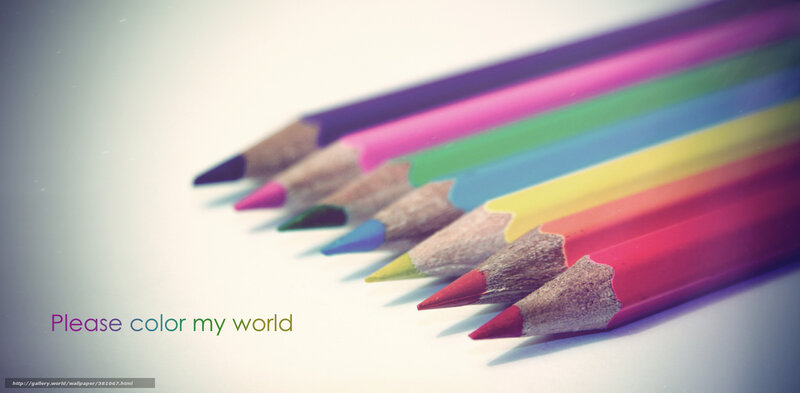 Colored Pencils in Row — White, Calm