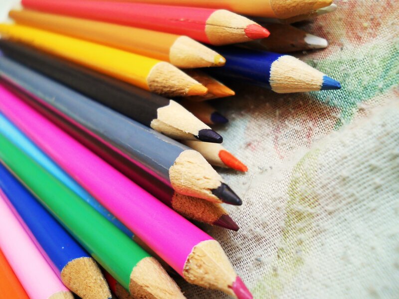Colored Pencils on Fabric