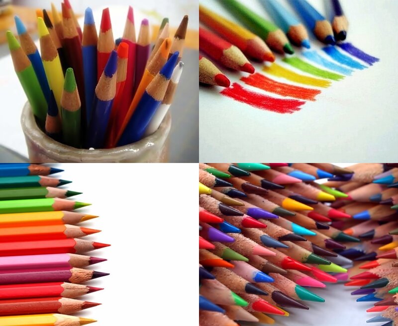 Colored Pencils — Red, Colorful