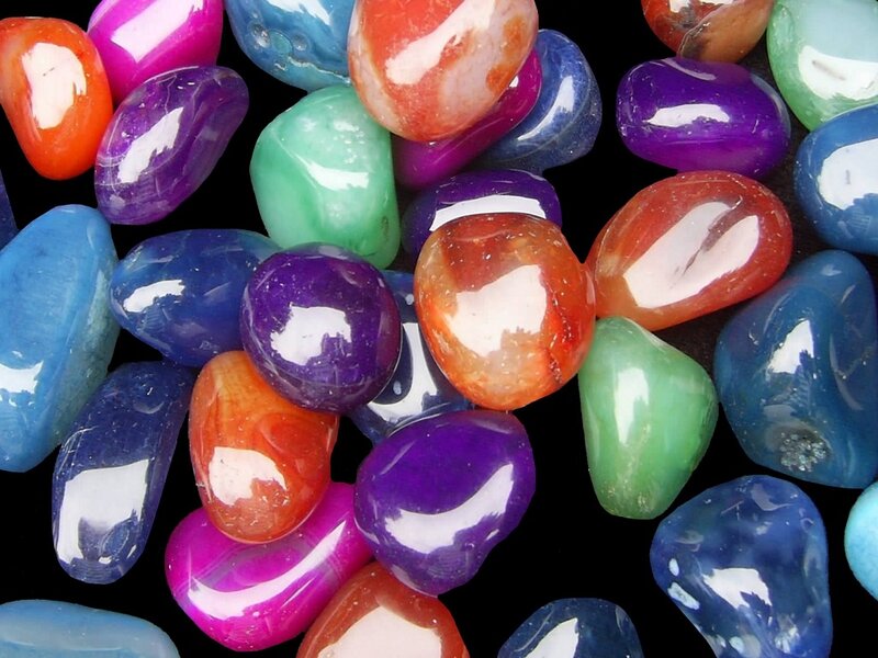 Colored Polished Stones
