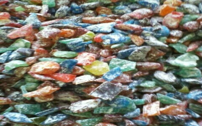 Colored Rock Fragments