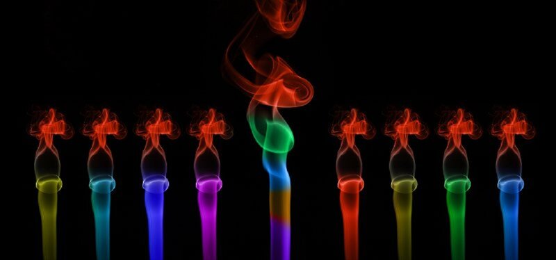 Colored Smoke Plumes