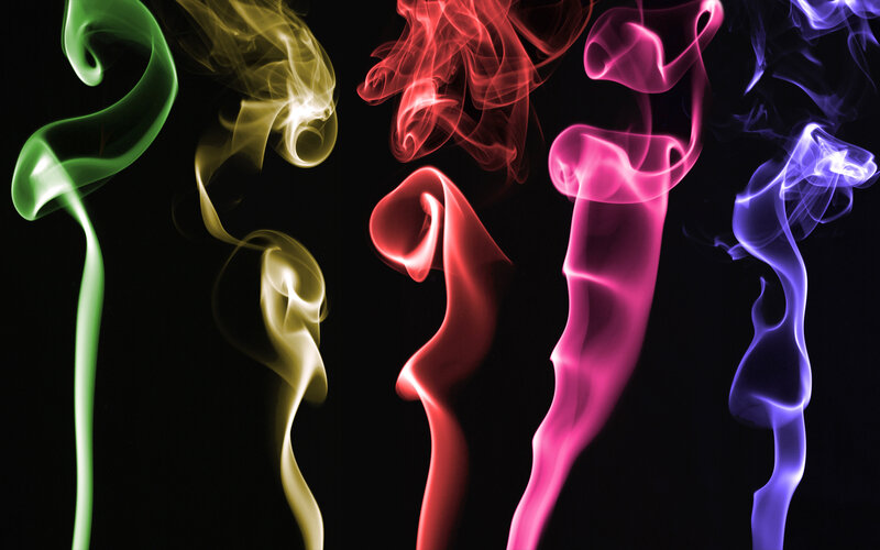 Colored Smoke Trails