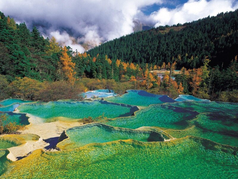 Colored Terraced Pools