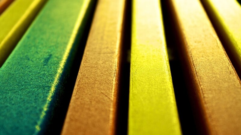 Colored Wooden Slats