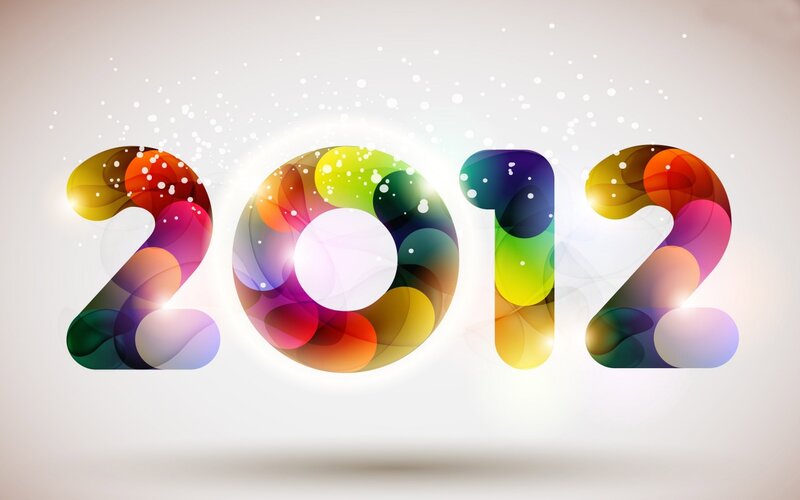 Colorful 2012 Numbers