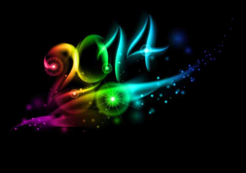 Colorful 2014 Numbers