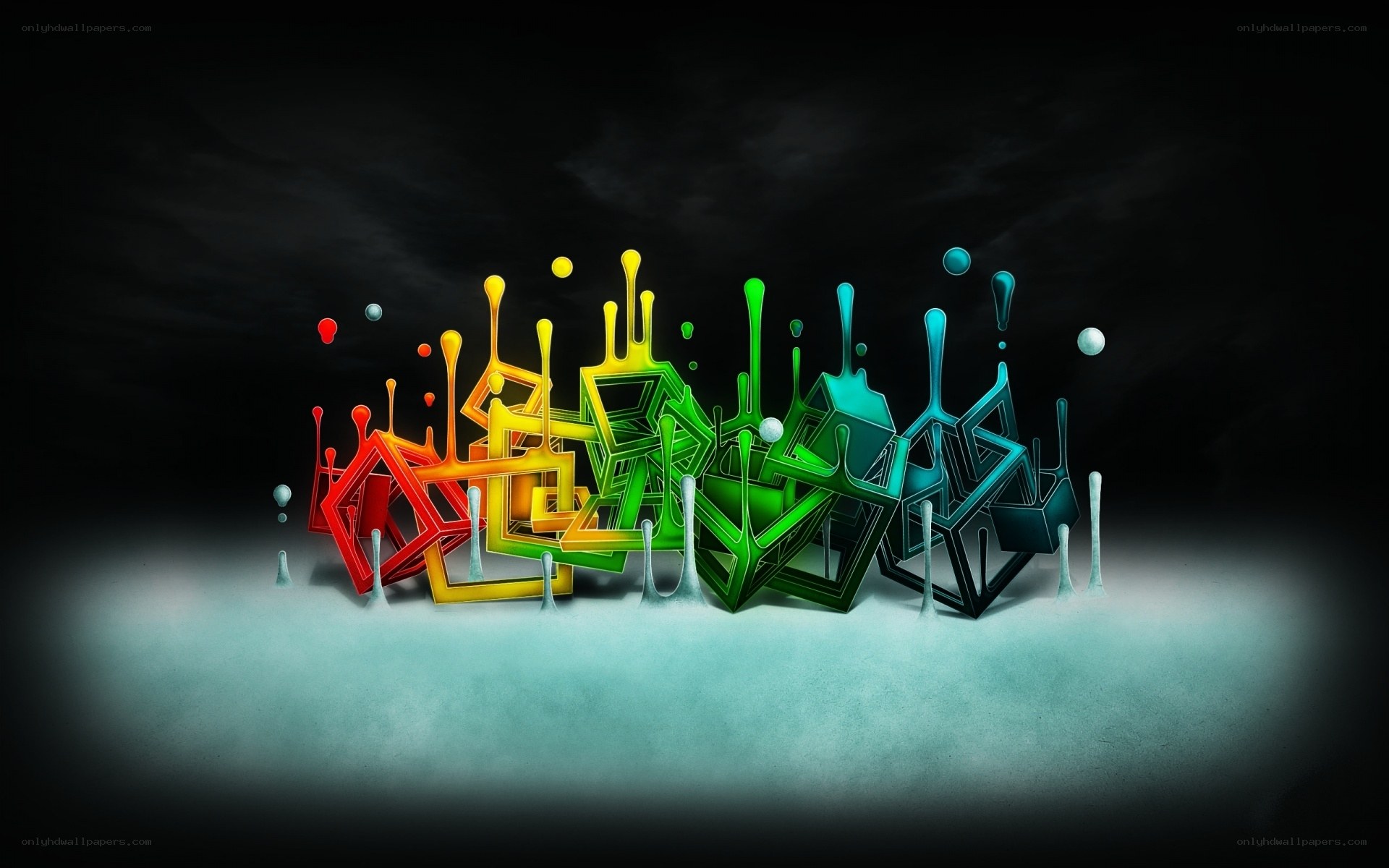 Colorful 3D abstract art